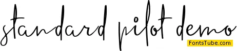 standard pilot demo Font
