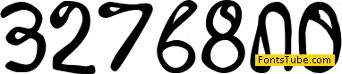 32768 NO Font