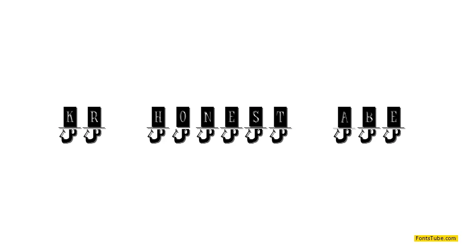 KR Honest Abe Font