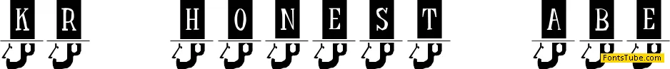 KR Honest Abe Font