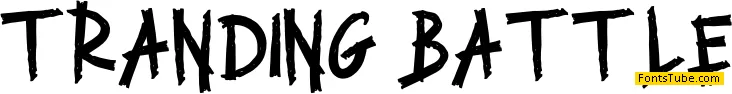 TRANDING BATTLE Font