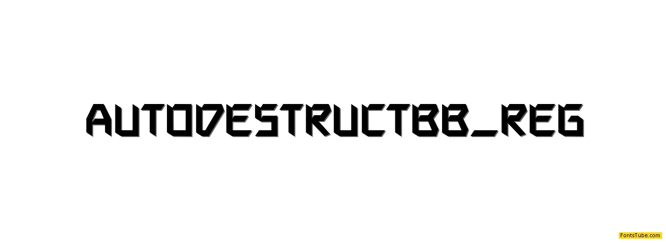 Autodestruct BB Font Family