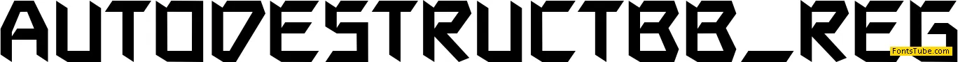 Autodestruct BB Font Family