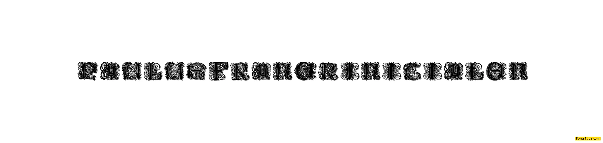 Paulus Franck Initialen Font
