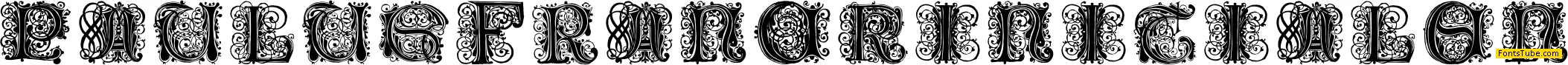 Paulus Franck Initialen Font