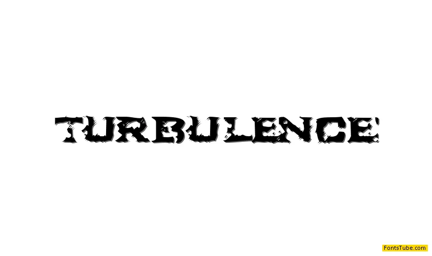 Turbulence Font