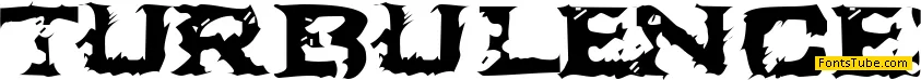 Turbulence Font
