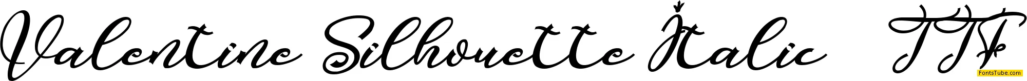 Valentine Silhouette Font Family