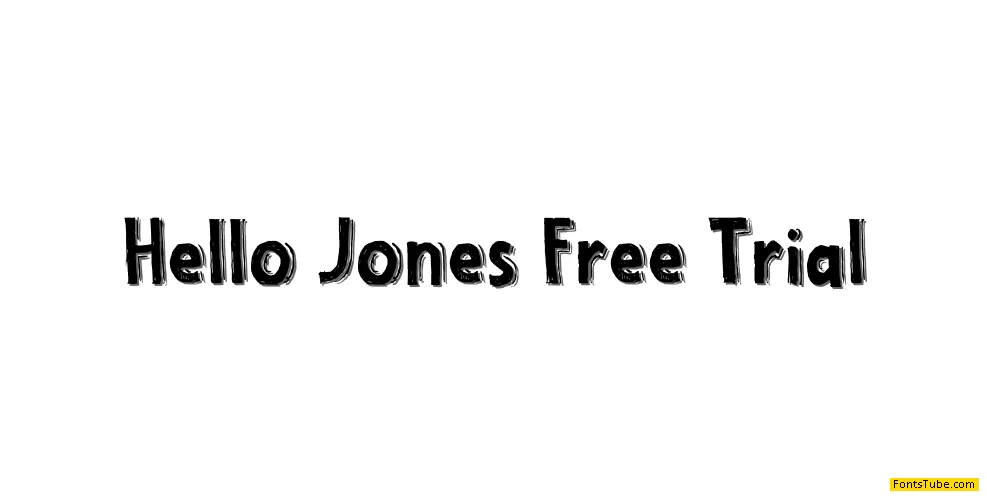 Hello Jones Free Trial Font