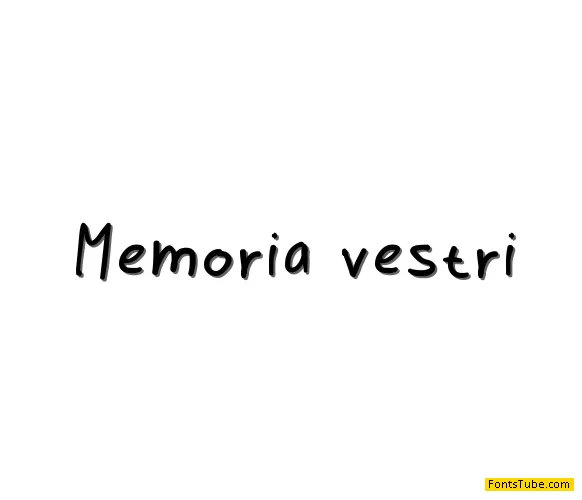 Memoria vestri Font