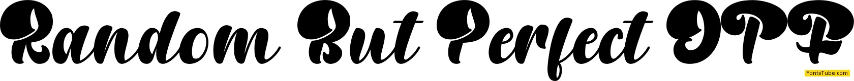 Random But Perfect Font Family