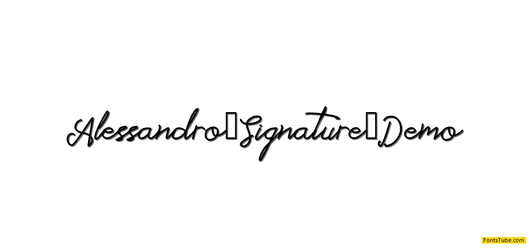 Alessandro_Signature_Demo Font