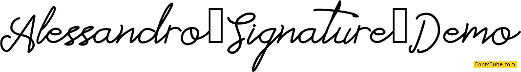 Alessandro_Signature_Demo Font