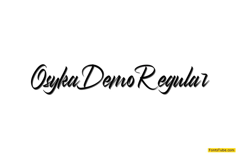 Osyka Demo Font
