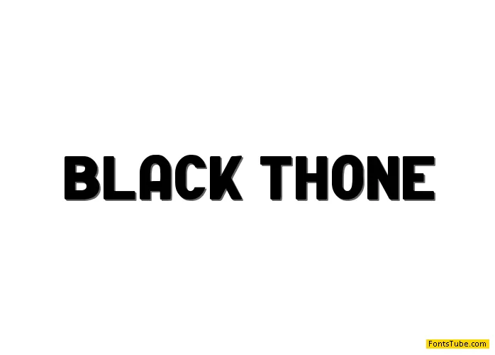 Black Thone - Personal Use Font