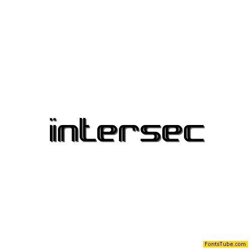 Intersect Font Family
