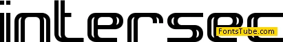 Intersect Font Family