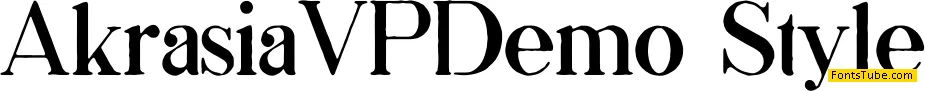 AkrasiaVP Demo Font