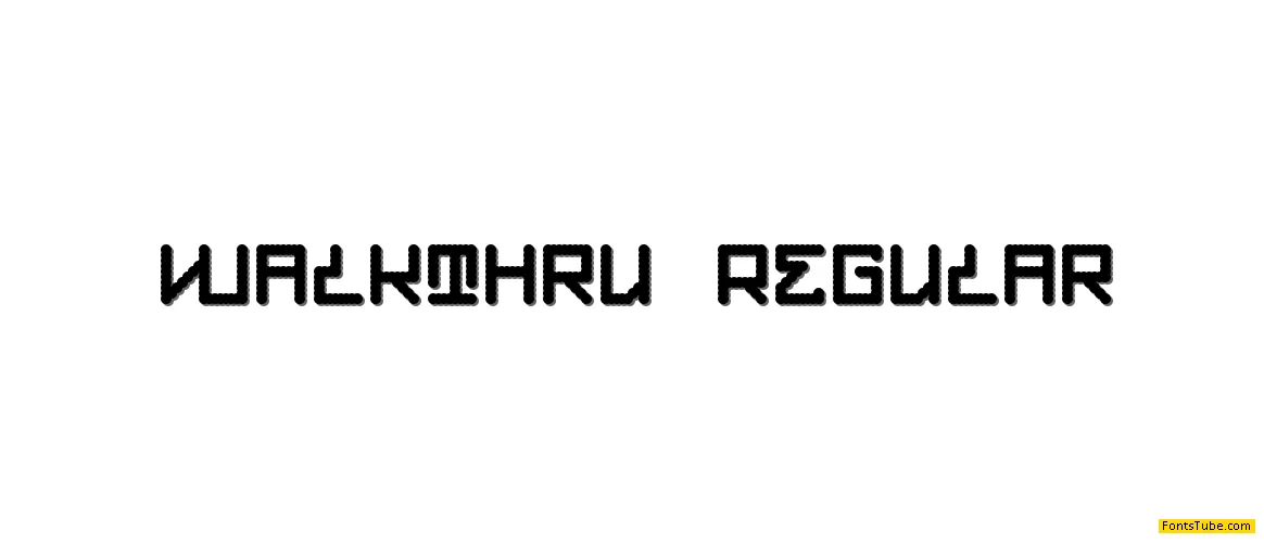Walkthru Font