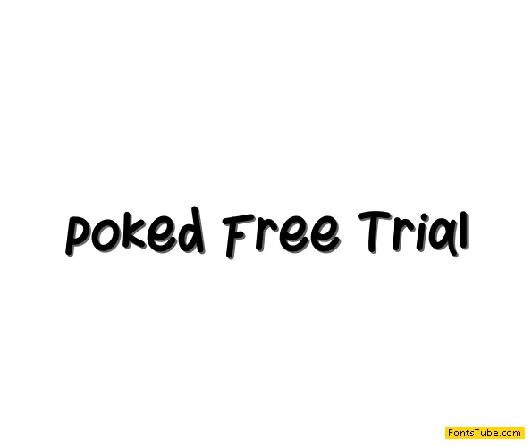 Poked Free Trial Font