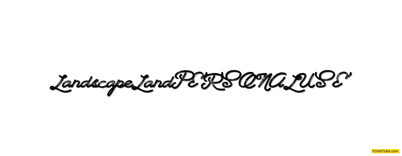 Landscape Land PERSONAL USE Font