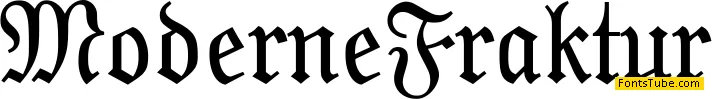 Moderne Fraktur Font