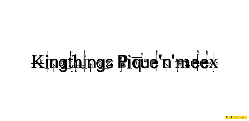 Kingthings Pique'n'meex Font