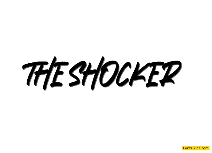 THE SHOCKER Font