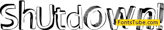 Shutdown! Font