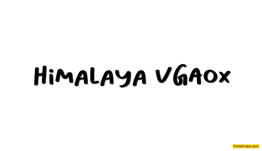Himalaya - Handwritten Cute Girly