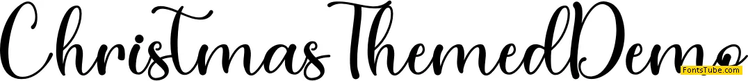 Christmas Theme - Personal Use Font