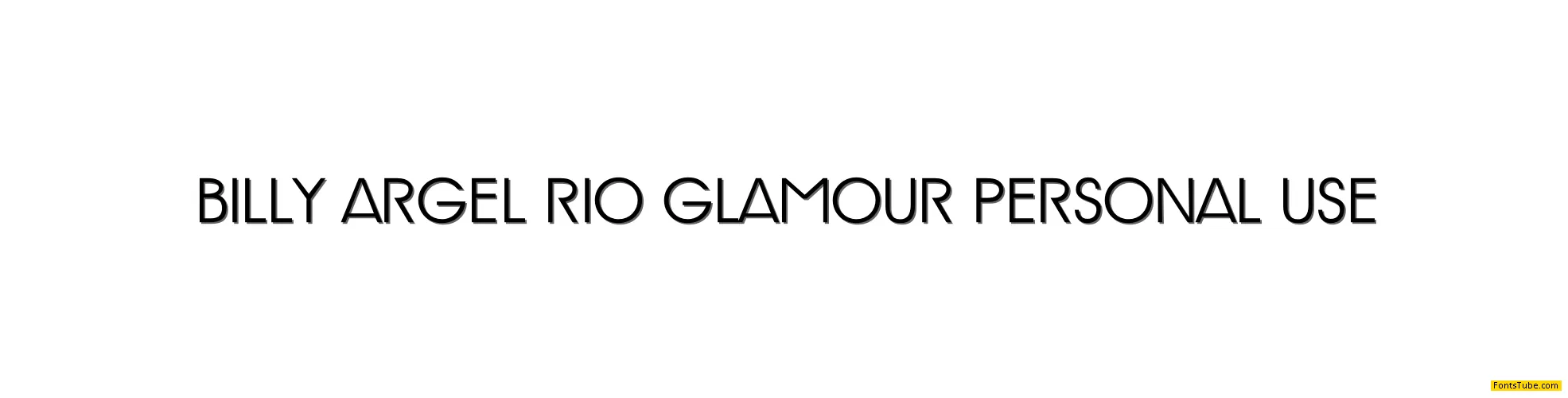 Rio Glamour personal use Font