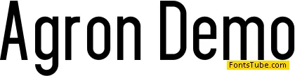 Agron demo Font