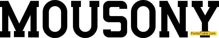 Mousony - Personal Use Font