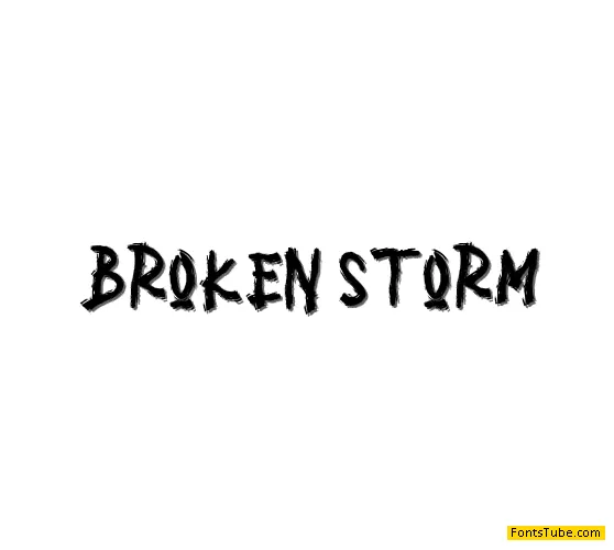 BROKEN STORM Font