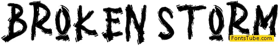 BROKEN STORM Font