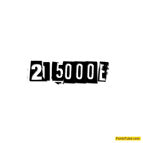 215000E Font