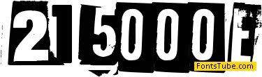 215000E Font