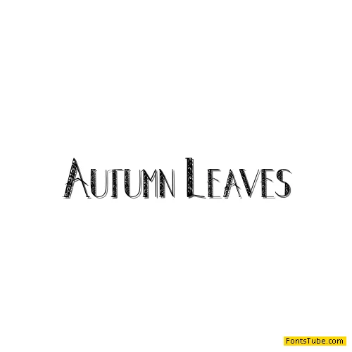 Autumn Leaves Font