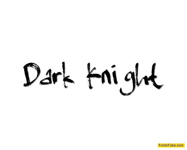 Dark Knight Font