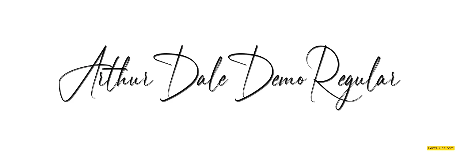 Arthur Dale Demo Font