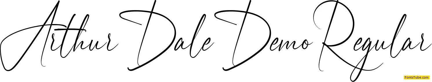 Arthur Dale Demo Font