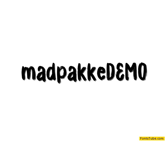 Madpakke DEMO Font