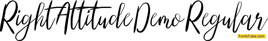 Right Attitude Demo Font Family
