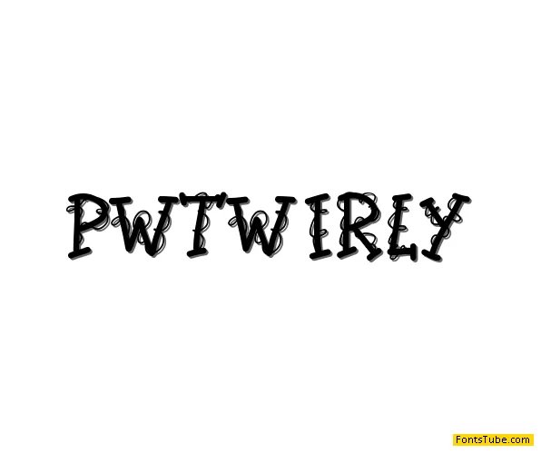 PWTwirly Font