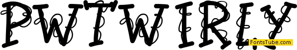 PWTwirly Font