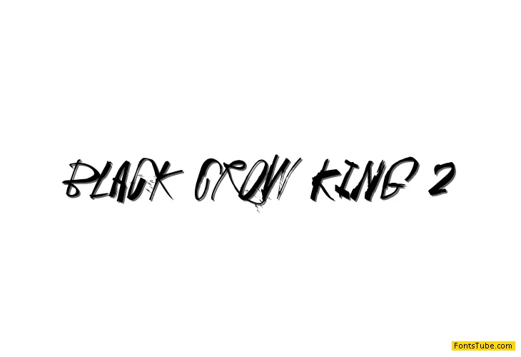 Black Crow King Font Family
