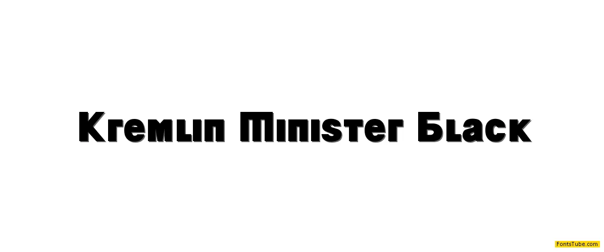 Kremlin Minister Font Family