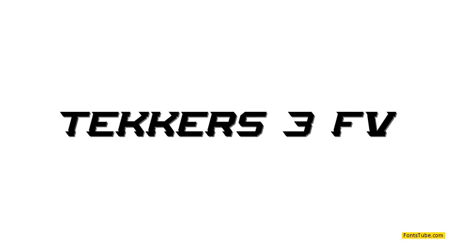 Tekkers 3 FV Font
