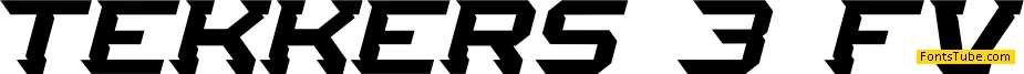 Tekkers 3 FV Font